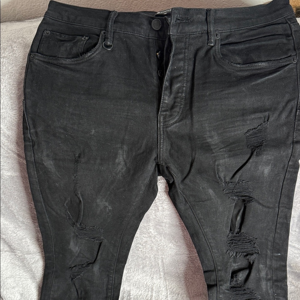 Stylish Black Ripped Skinny Jeans for Men